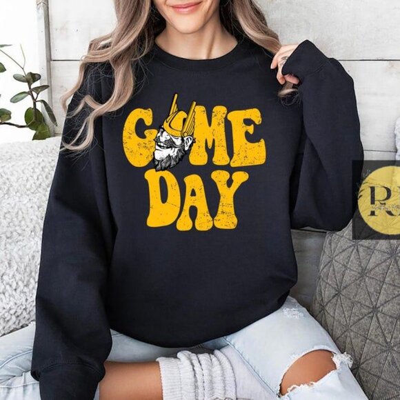 Idaho Vandals Game Day T Cozy Casual Streetwear Pullover Aesthetic Sweatshirt - Picture 1 of 2